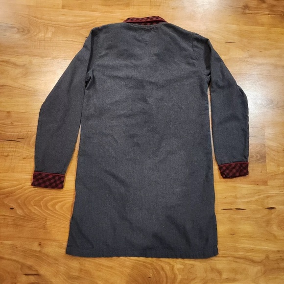 Tommy Hilfiger Womens Plaid Shirt Sleepwear Dress Size Small Red And Gray - Picture 6 of 6